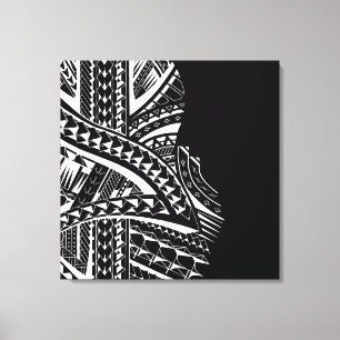 Art tribal moderne de toile dans le style Samoan