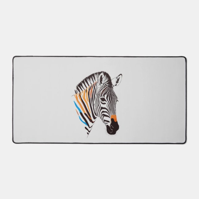 Art vectoriel Zebra aux couleurs vives (Recto)
