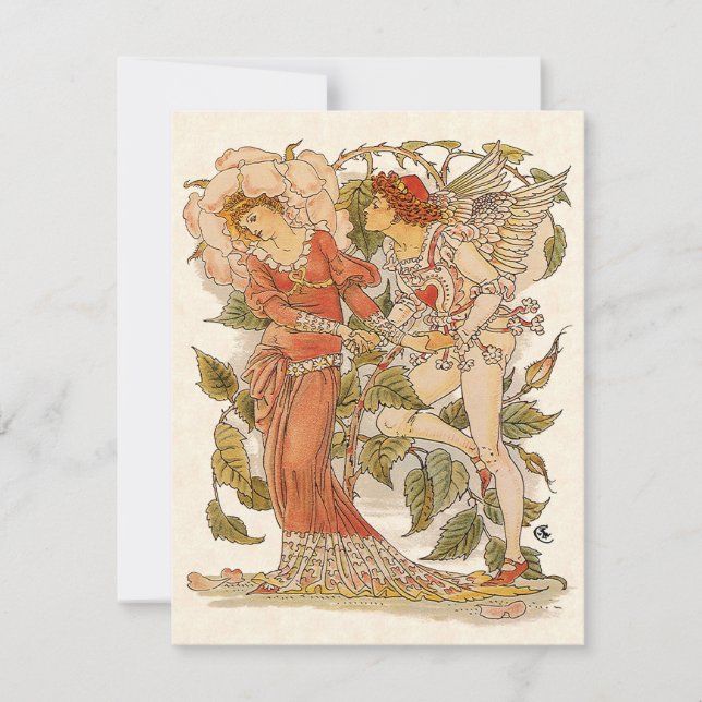 Art victorien vintage, Rose par Walter Crane (Devant)