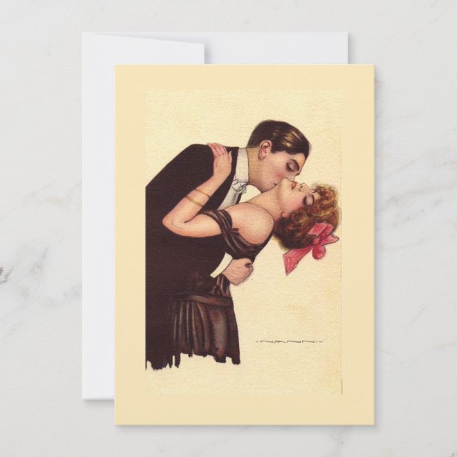 Art vintage ~ Couple romantique embelli (Devant)