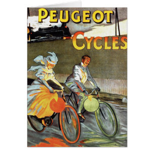 Art vintage de bicyclette de Peugeot de cycles