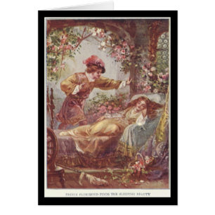 art vintage de livre de contes de beauté de