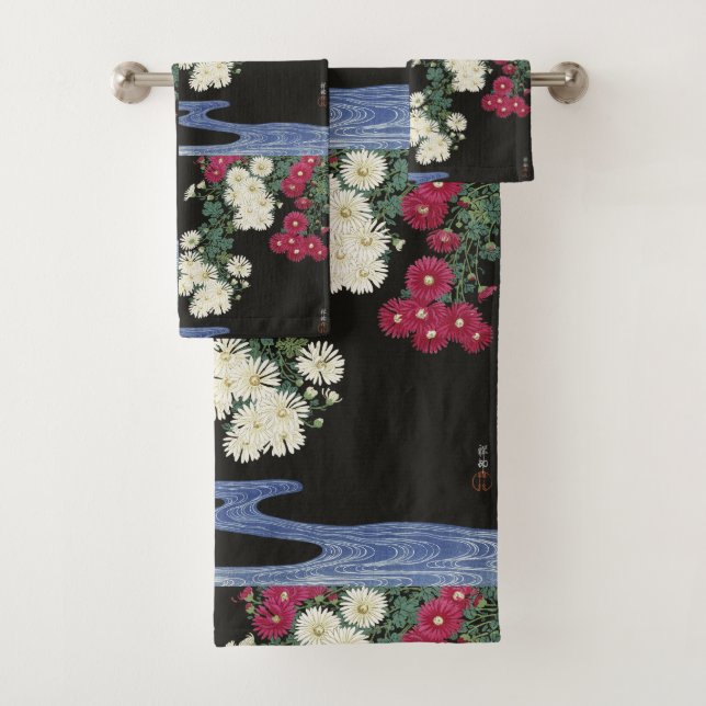 Art vintage d'Ohara Koson représentant des chrysan (En situation)