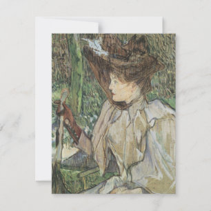 Art Vintage, Femme aux Gants par Toulouse Lautrec