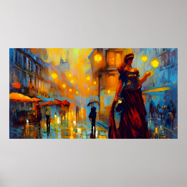 Art vintage France avec Vieux Poster (Devant)