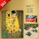 Art vintage Jigsaw Puzzle GUSTAV KLIMT LE KISS<br><div class="desc">Présentation du "Gustav Klimt The Kiss Puzzle" - un chef-d'oeuvre d'art transformé en une expérience captivante et captivante. Plongez-vous dans l'allure intemporelle du tableau emblématique de Gustav Klimt, "The Kiss", initialement conçu comme une peinture à l'huile sur toile entre 1907 et 1908. Ce puzzle n'est pas seulement une scie ordinaire,...</div>