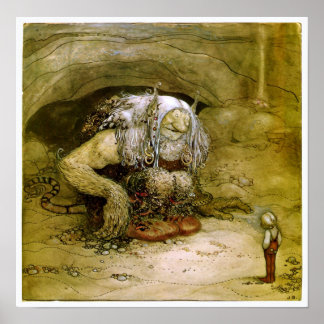 Art vintage - John Bauer Poster d'art Imaginaire