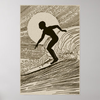 Art vintage - Poster de surf