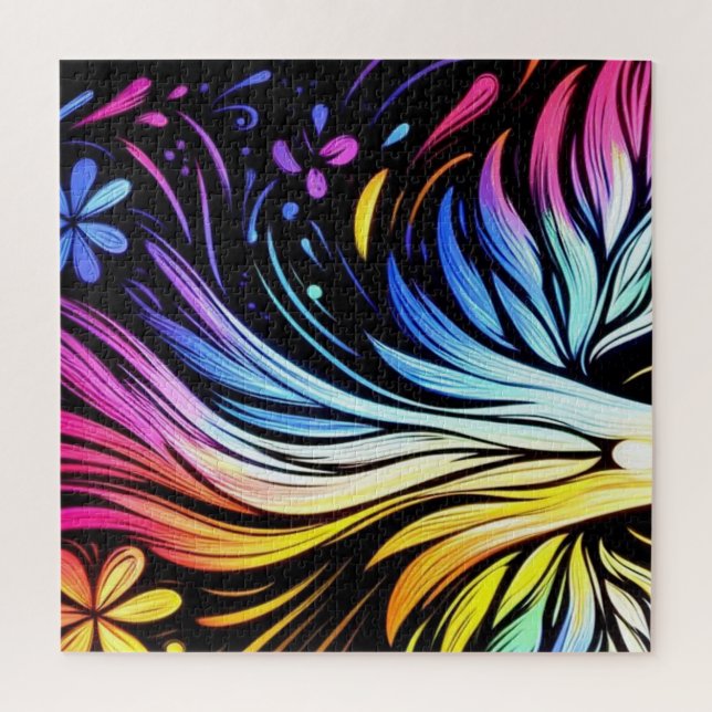 Art Whimsique sur un puzzle de 652 pièces 20x20" (Vertical)