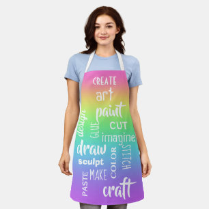Art Words arc-en-ciel tablier