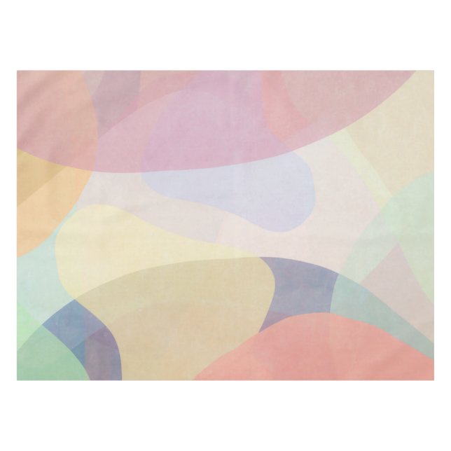 Artefacts Pastel Abstrait Watercolor| Nappe (Devant (Horizontal))