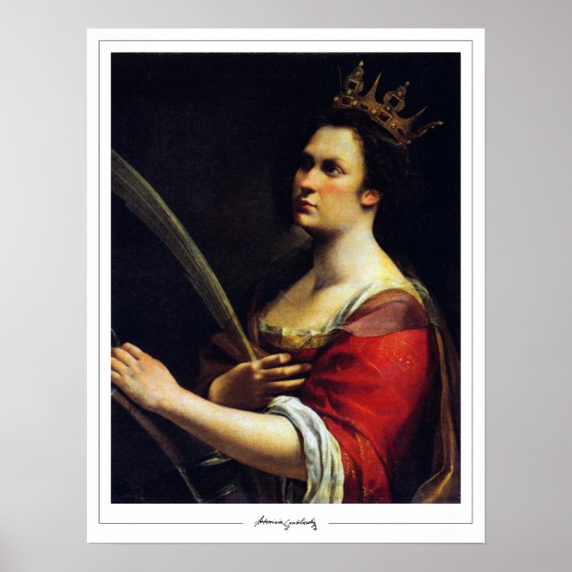 Artemisia Gentileschi Zedign Affiche d'art #12 (Devant)