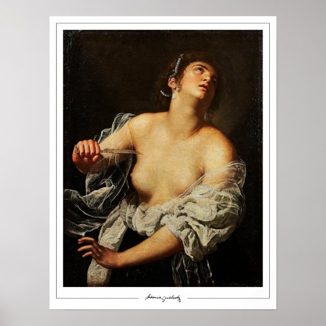 Artemisia Gentileschi Zedign Affiche d'art #35 (Devant)