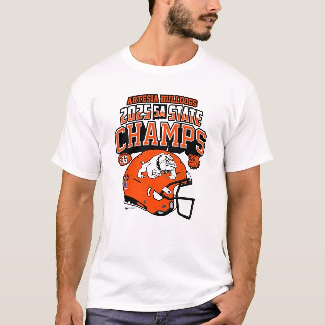 Artesia Bulldogs 2025 State Champs T-Shirt (Devant)