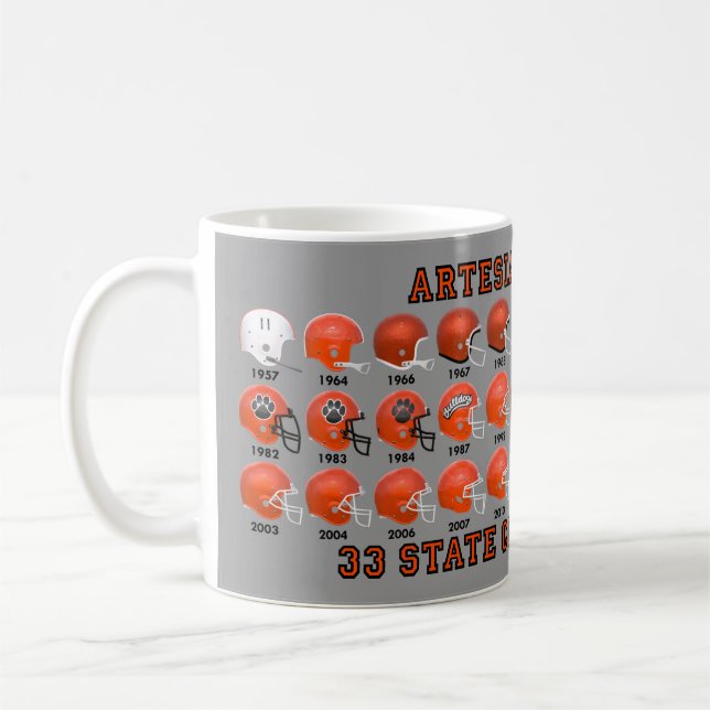 Artesia Bulldogs State Champs Helmet Mug (Gauche)