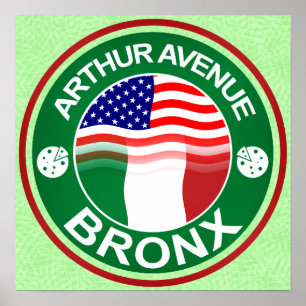 Arthur Ave Bronx Italien Américain Poster Imprimer