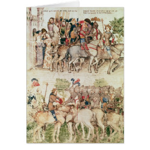 Arthur et ses chevaliers visant sur