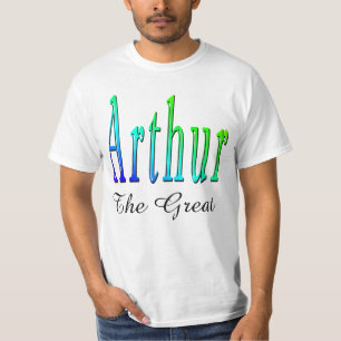 Arthur, Nom, Logo, T-shirt blanc pour hommes