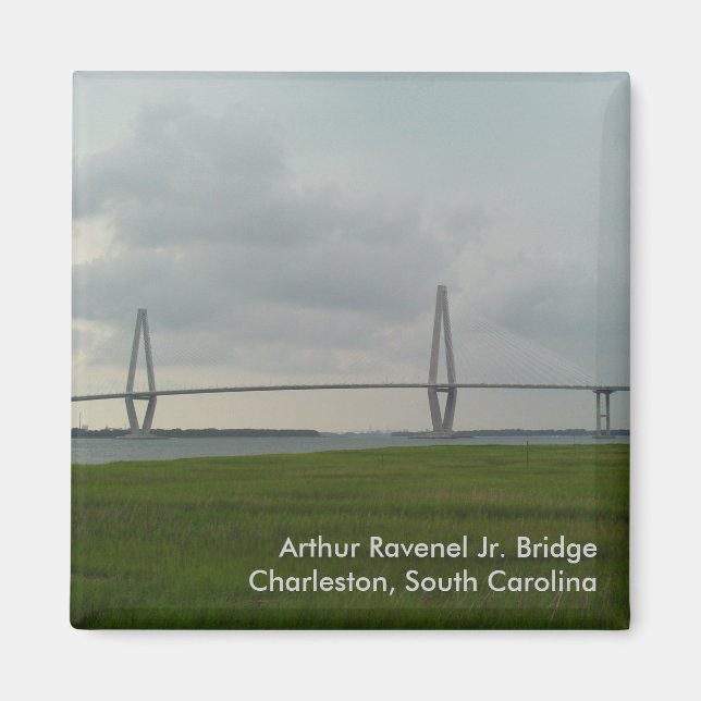Arthur Ravenel Jr. Bridge Magnet - Charleston, SC (Devant)