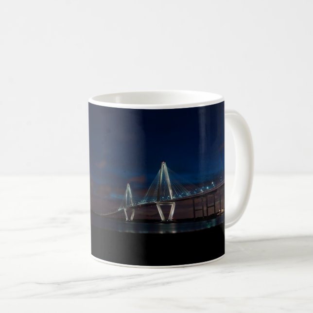 Arthur Ravenel Night Pano Café Mug (Devant droit)