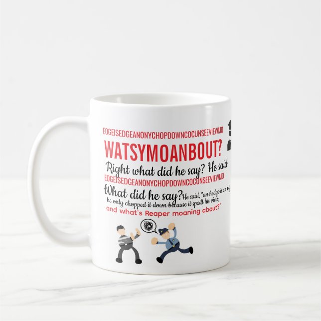 Arthur Webley MUG Hot Fuzz (Gauche)