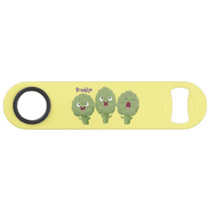 Artichauts chantants mignons dessin animé végétal