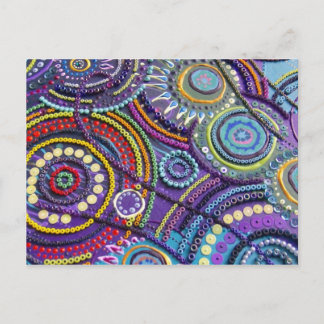 Artichicks art sur carte postale (duo paon)