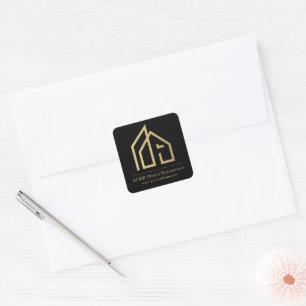 Article promotionnel Sticker Carré immobilier mode