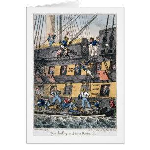 Artillerie de vol ou une marine de cheval (engravi