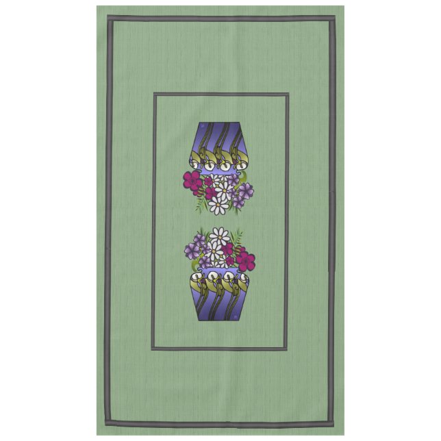 Artisan Lily Vase 60" x 104" Nappe (Devant)