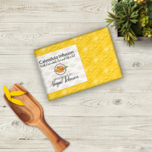 artisanal Savon de Calendula maison Étiquette