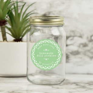 Artisanat Avec Étiquette Amour Jar Green Canning S