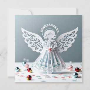 Artisanat de Noël ange en dentelle de papier