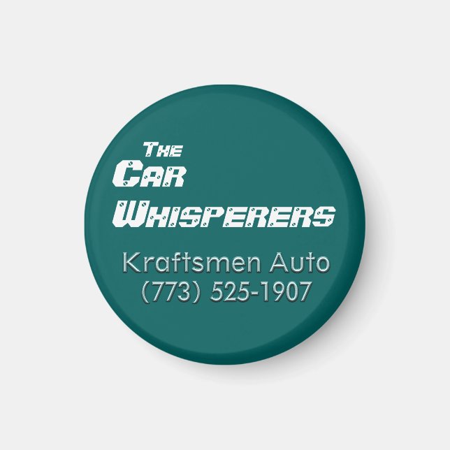 Artisans Auto voiture Whisperers Magnet (Devant)