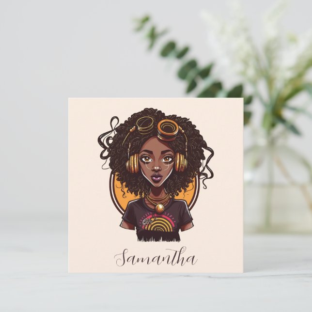 Artiste Afro femme (Debout devant)