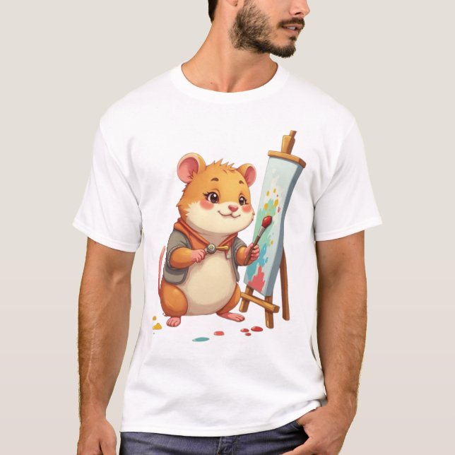 Artiste de hamster - T-shirt créatif minusculeFur (Devant)
