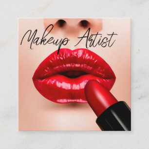 Artiste de maquillage branché Cartes de visite de