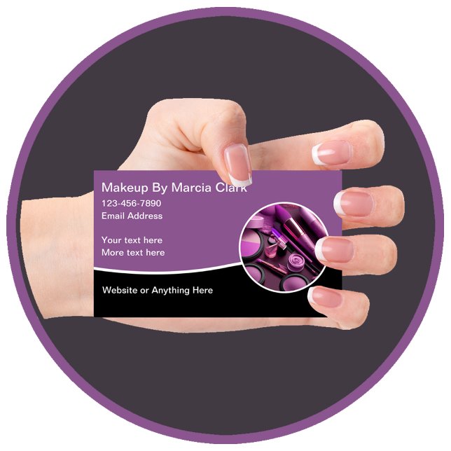 Artiste de maquillage branché Cartes de visite mod (Créateur téléchargé)