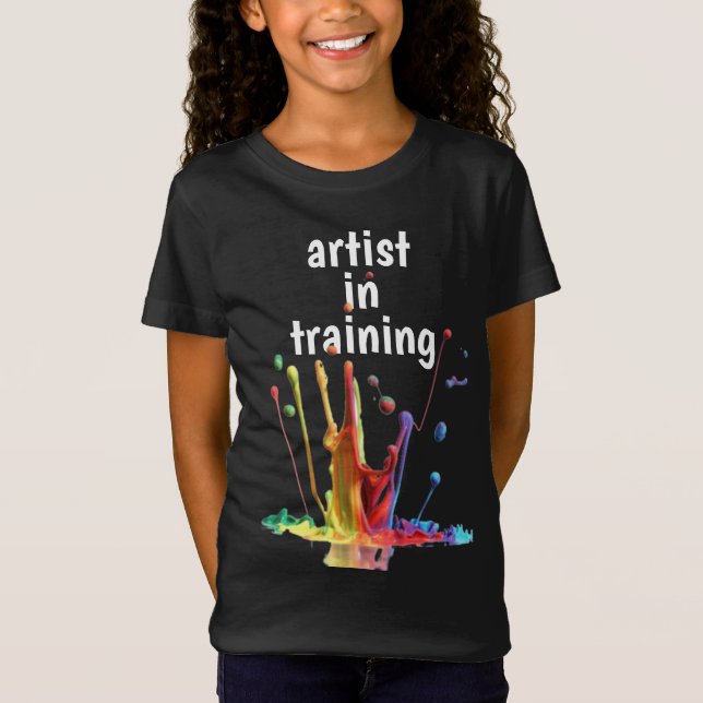 Artiste en formation, avec T-shirt de peinture à t (Devant)