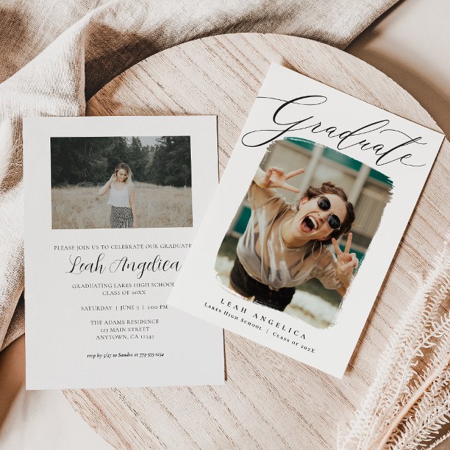 Artiste encadrée Photo Graduation Invitation (Créateur téléchargé)