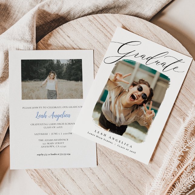 Artiste encadrée Photo Graduation Invitation (Créateur téléchargé)