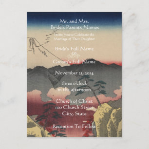 Artiste faire-part de mariage Hiroshige Utagawa