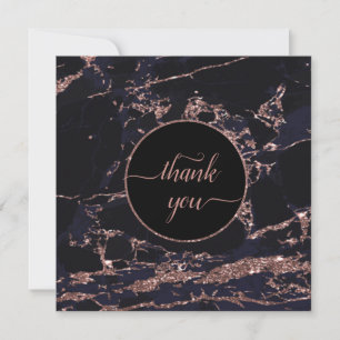 Artiste maquillage Rose Gold Marble Invitation