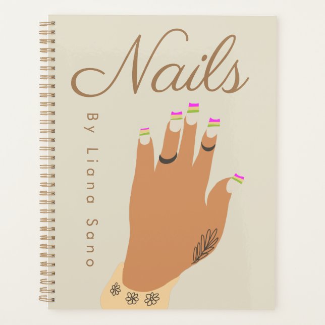 Artiste Ongles Tatouage Main Illustration (Devant)