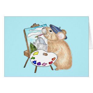 Artiste Whimsical Pika Peinture Yosemite
