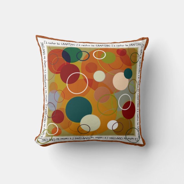 Artistes Cercle Coussin multicolore (Recto)