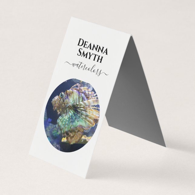 ARTISTES Tente Plier UNIQUE Carte de visite plié (Devant)