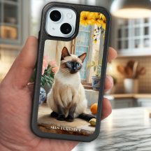 Artistic Peint Siamese Cat Téléphone Case