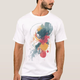 Artistic Unisex T-shirt - Vibrant Abstract Design