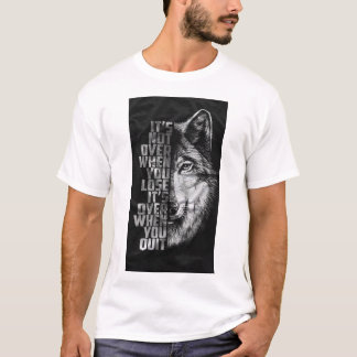 Artistic Wolf Portrait Graphic Men's T-Shirt